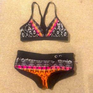Athleta two piece swim / workout set  Medium